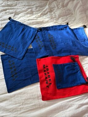 Isabel Marant Blue and Red Dust Bags Set